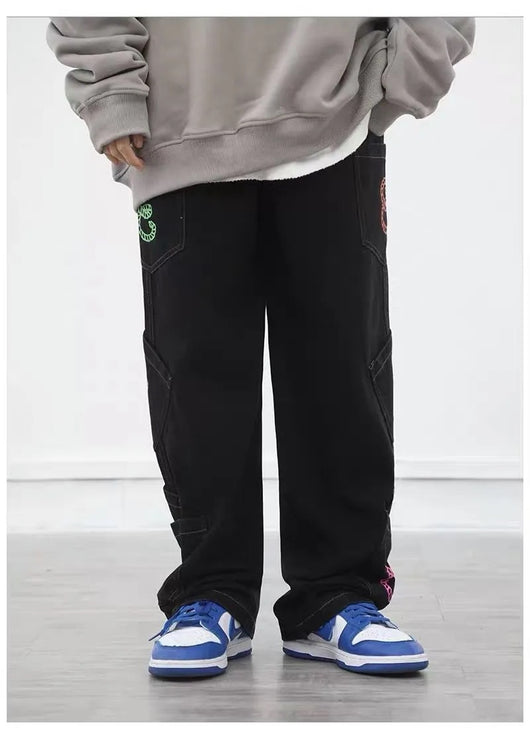 Pantalones Casuales Sueltos con Múltiples Bolsillos - Image 9