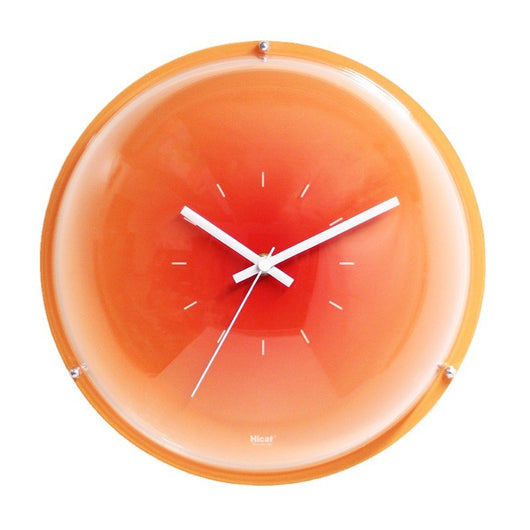 Reloj de Pared Atardecer Naranja con Diseño Artístico Burbuja - Image 4