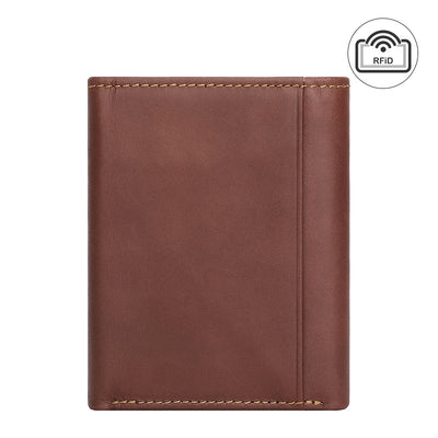 Billetera Vintage de Cuero con Protección RFID y Múltiples Compartimentos - Image 3