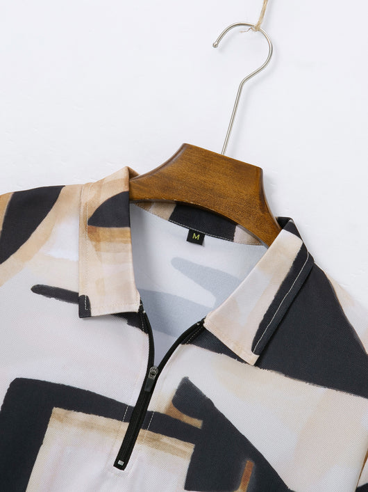 Camisa Manga Corta con Estampado Digital 3D para Hombre - Image 10