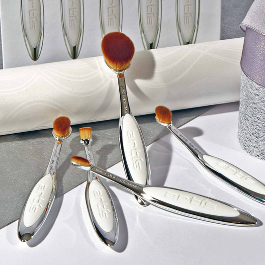 Espejo de Maquillaje Artis Brush Blanco con Base de Maquillaje