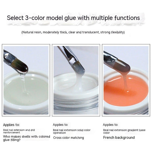 Adhesivo de Uñas Postizas con Fotocurado y Refuerzo de Cristales - Image 3