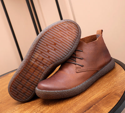 Botas Martin de Cuero Vintage Desgastado con Suela de Goma - Image 16