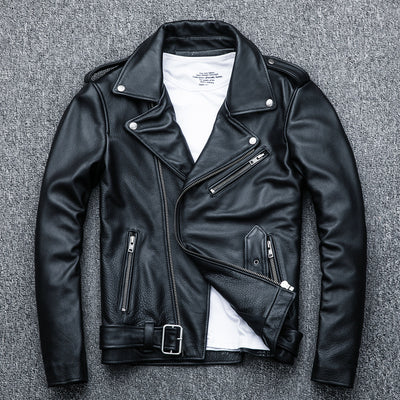 Chaqueta de Cuero Genuino para Motociclista - Image 3