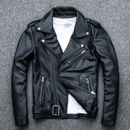 Chaqueta de Cuero Genuino para Motociclista - Image 3