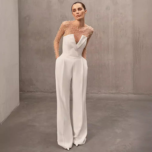 Jumpsuit Casual de Malla Espumada - Comodidad y Estilo