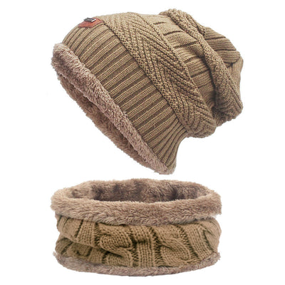 Conjunto de Gorro y Bufanda de Terciopelo Grueso para Hombre y Mujer - Image 17