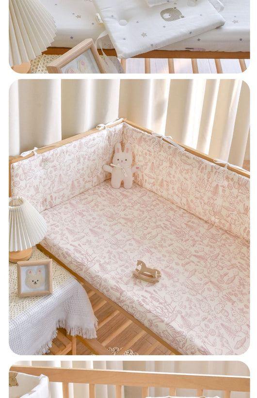 Barrera de Cama para Bebé en Algodón Gasa - Protección Suave Recién Nacido - Image 19