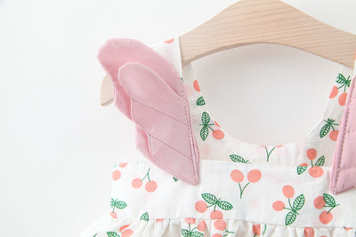 Vestido Chaleco Niña Sin Mangas Estampado Cereza - Image 7