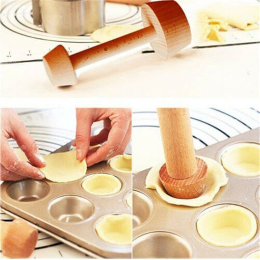 Compactador Doble para Tartas de Huevo - Herramienta de Repostería Profesional - Image 4