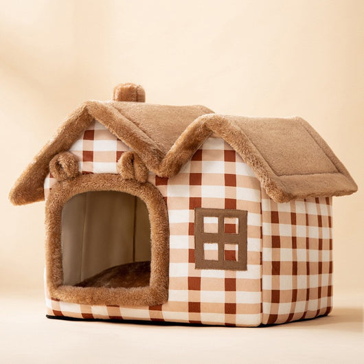 Casa Plegable para Perros y Gatos - Cama Térmica Desmontable Tipo Villa - Image 27