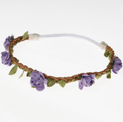 Diadema Tejida de Rosa para Niñas - Image 11