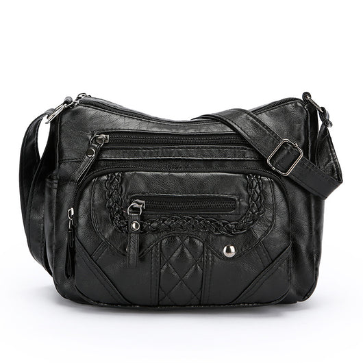Bolsa Mensajera de Cuero Suave con Textura Avanzada - Image 6