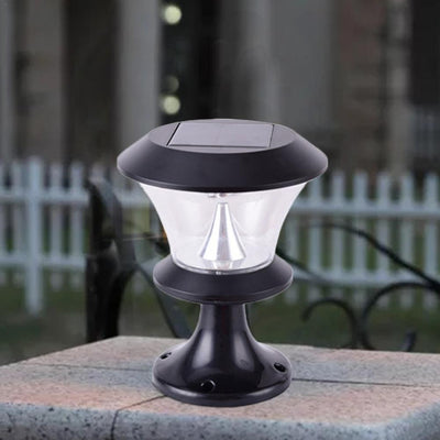 Faro Solar Redondo con 8 LEDs para Columnas