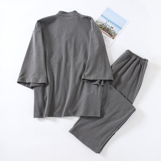 Pijama Kimono Japonés Muji para Hombre - Abrigo Térmico Premium - Image 18