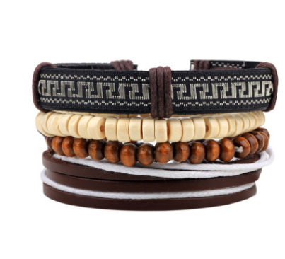 Pulseras de Cuero con Abalorios Artesanales - Image 8