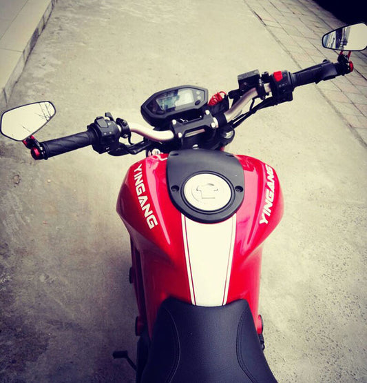 Espejo Retrovisor Deportivo de Aluminio para Motocicleta
