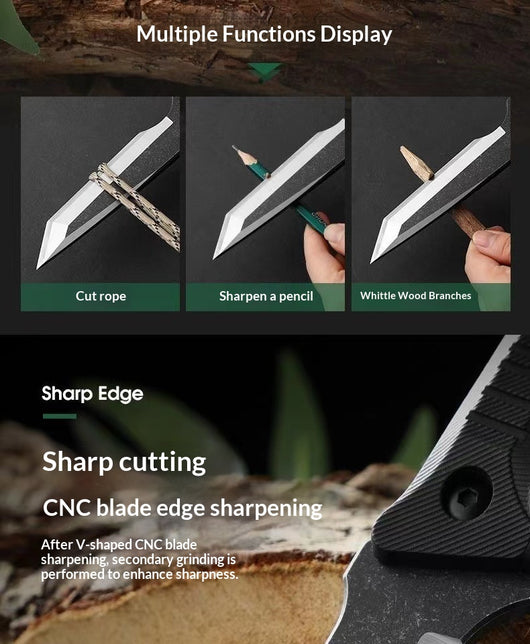 Cuchillo de Camping Multiusos Ultraligero para Aventuras al Aire Libre - Image 12