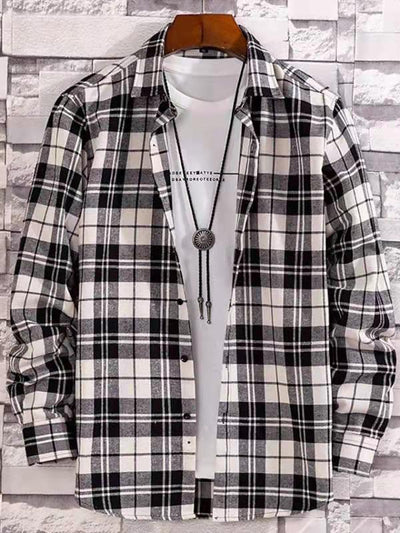 Camisa Casual de Manga Larga para Hombre - Talla Grande - Image 11