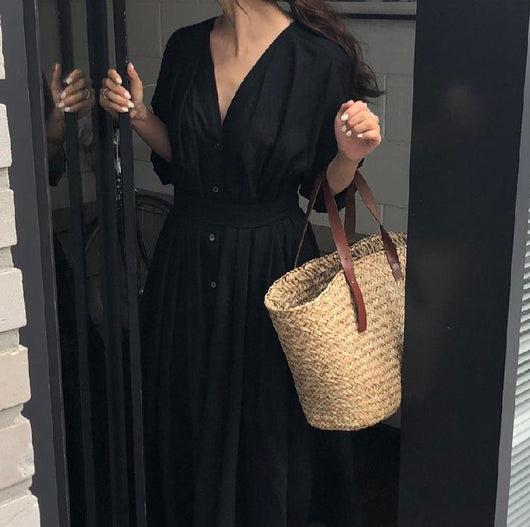 Vestido Camisero Largo Holgado Oversize - Image 6