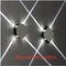 Modern Simple Square Round LED Aluminum Wall Light Blanco Round 9 W