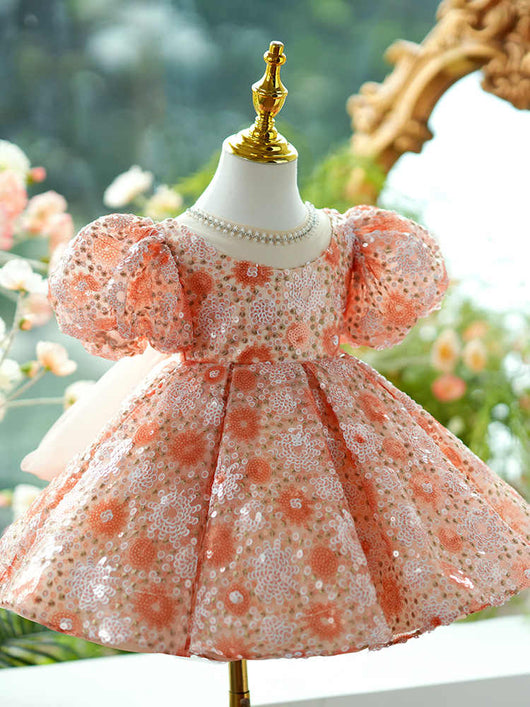 Vestido de Princesa Brillante con Falda Esponjosa para Niñas - Image 7