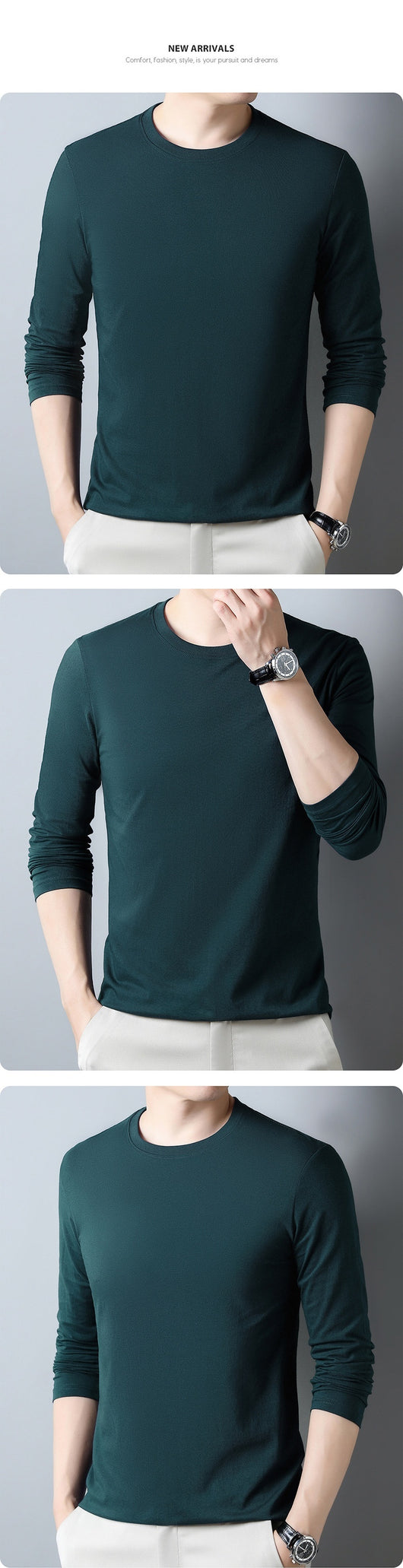 Sudadera Hoodie de Algodón Puro Manga Larga para Hombre - Image 15