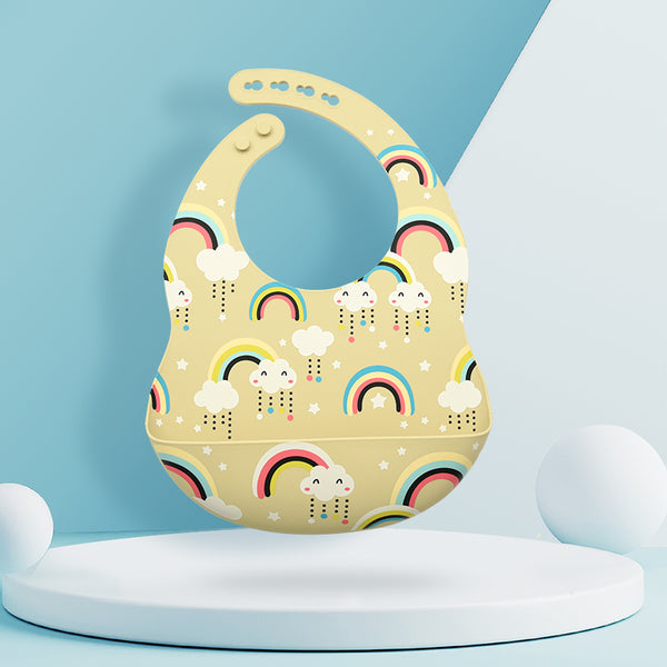Babero de Silicona para Bebé con Bolsillo Colector