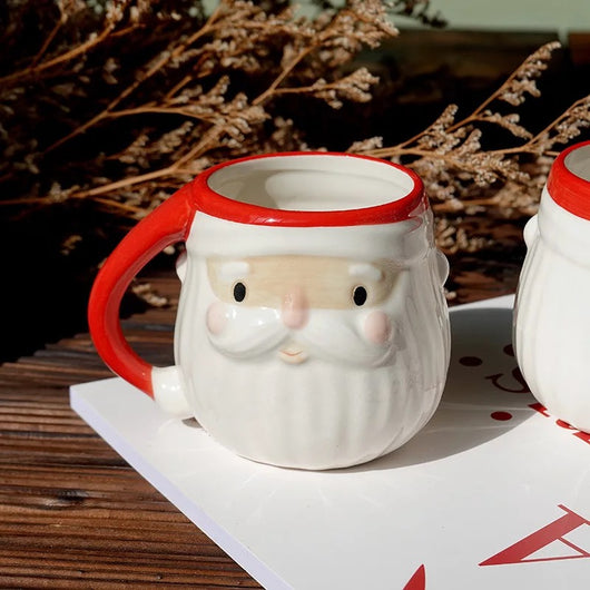 Taza Cerámica Navideña con Diseño Reno y Papá Noel - Image 12