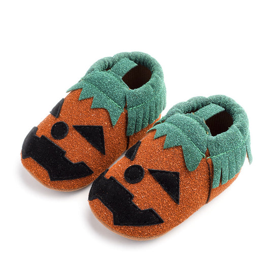 Zapatos de Lona Halloween Calabaza para Bebés - Calzado Suave para Primeros Pasos - Image 9