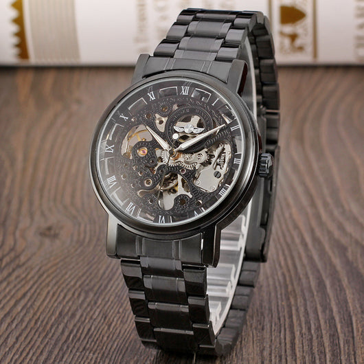 Reloj Mecánico Winner con Esfera Transparente y Correa de Acero - Image 14