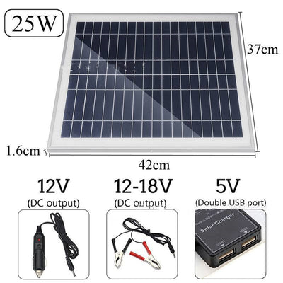 Panel Solar Portátil con Batería de Doble Puerto USB - Image 5