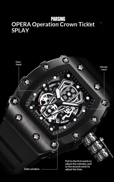 Reloj de Cuarzo Deportivo Hueco para Hombre - Image 20