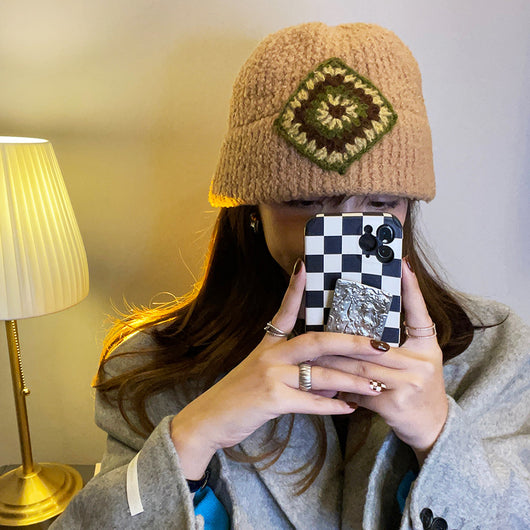 Gorro Tejido Retro para Mujer Otoño e Invierno - Image 8