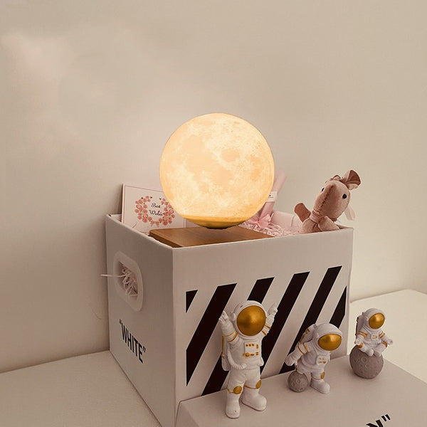 Lámpara Nocturna Tierra Luna con Levitación Magnética