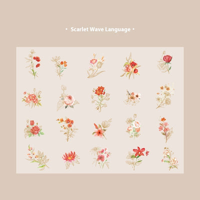 Cuaderno de Flores y Plantas - Material Decorativo 40 Piezas - Image 8