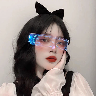 Gafas LED Luminosas con Efecto Tecnológico Futurista - Image 10