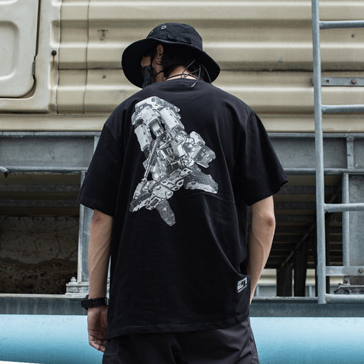 Camiseta de Algodón Suelta para Hombre - Diseño Funcional Verano - Image 12