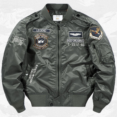 Chaqueta Beisbolera Hombre Bordada Fit Relajado - Image 10