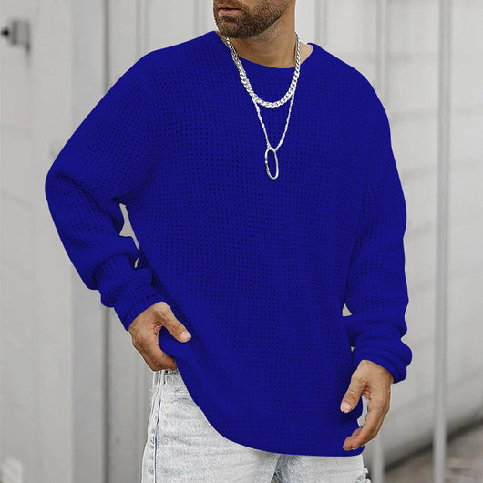 Sudadera Holgada Cuello Redondo Manga Larga para Hombre - Image 19