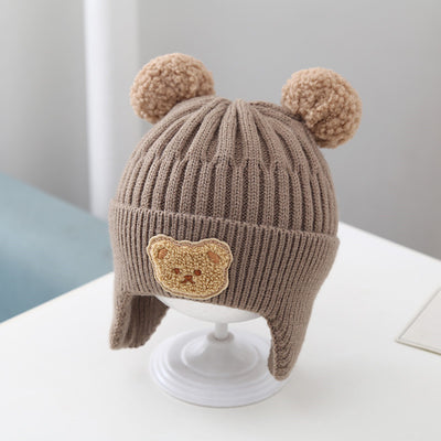 Gorro Bebé Calidez Orejeras Osito Tejido Lana Suave - Image 6