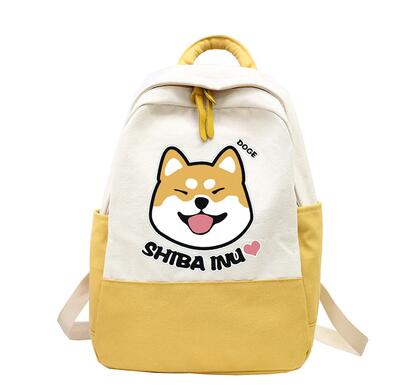 Mochila Canvas Shiba Inu Versátil para Uso Diario - Image 3