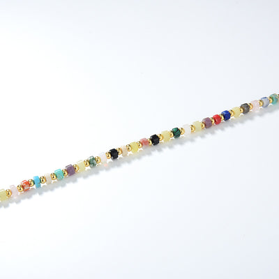 Collar de Turquesa Shoushan con Gemas Multicolores Europeas y Americanas - Image 10