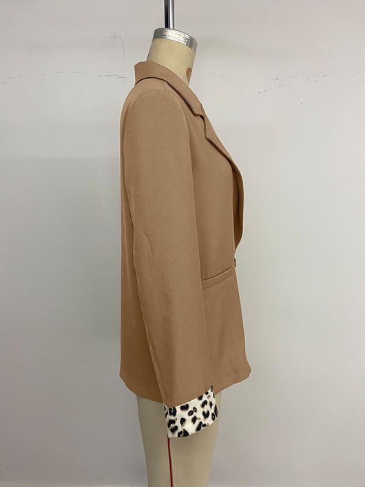 Blazer Leopardo con Costuras Decorativas para Mujer - Image 18