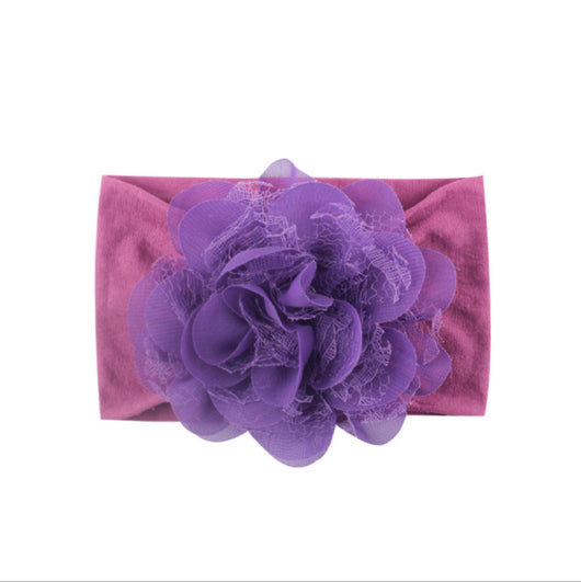 Diadema de Flores en Malla Chifón para Bebé - Image 11