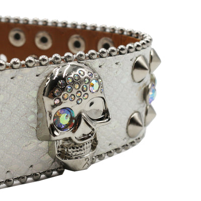 Cinturón Mujer Y2K con Incrustaciones de Diamantes y Patrón de Serpiente - Image 21