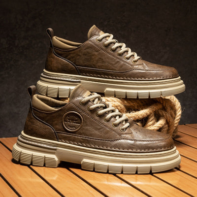 Botas de Trabajo Estilo Británico con Plataforma en Cuero Genuino - Image 14