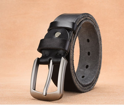 Cinturón de Cuero para Hombre con Hebilla de Pasador - Image 11
