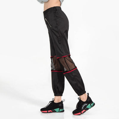 Pantalones Deportivos Mujer Malla Tendencia Primavera Verano con Cierre - Image 6