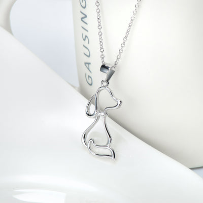 Collar de Plata 925 con Dije de Perro para Mujer - Image 6